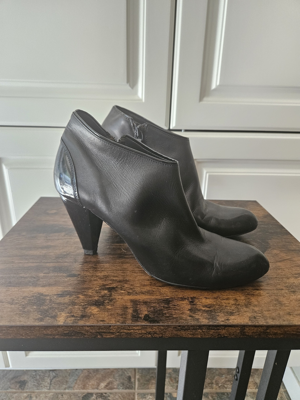 Cole Haan Black Leather Comfort Ankle Boots Smart Casual Corpgoth Minimalist